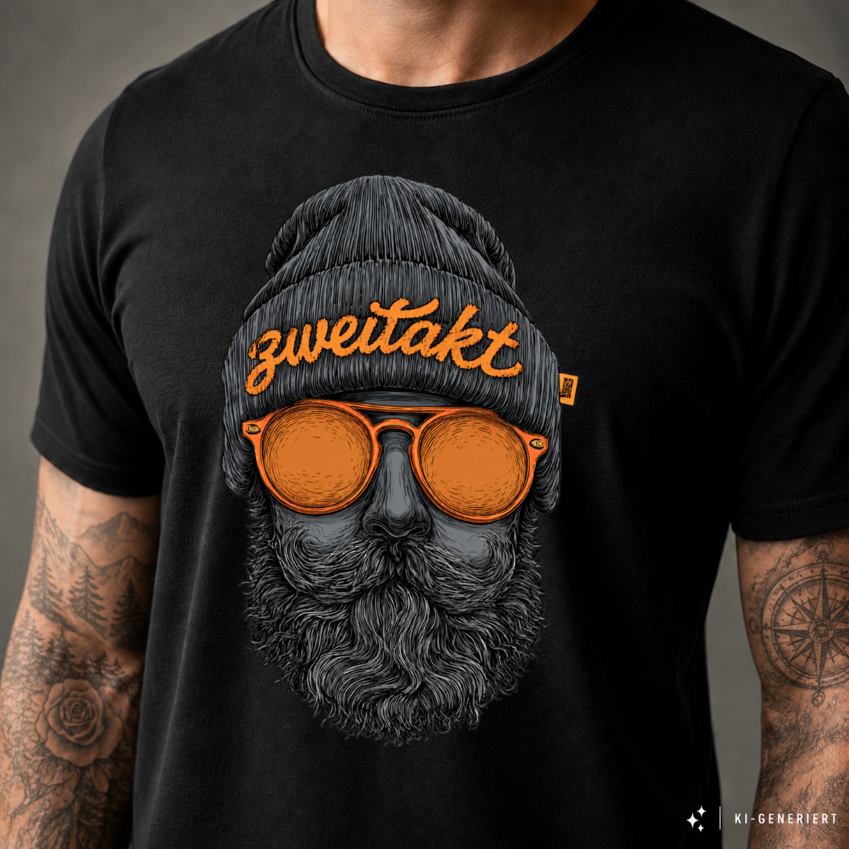 T-Shirt. Zweitakt Nomaden – Der Vagabund.