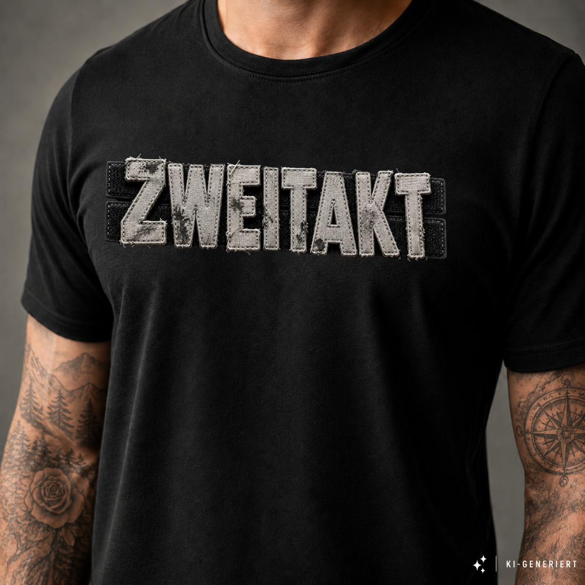 T-Shirt. Zweitakt Patch.