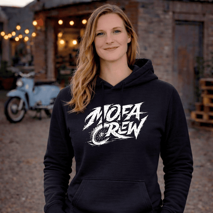 Mädels Hoodie Softstyle®. Mofa Crew.