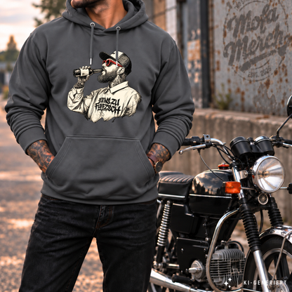 Hoodie Softstyle®. Benzin im Blut.