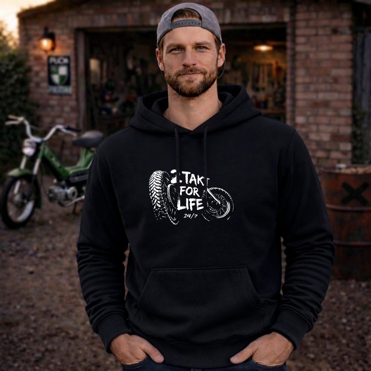 Hoodie Softstyle®. 2 Takt for Life.