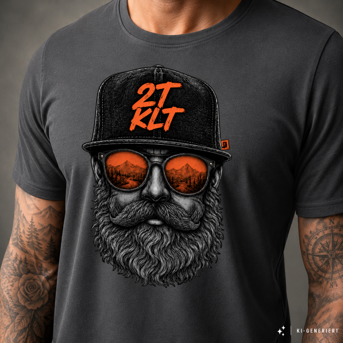 T-Shirt. Zweitakt Nomaden – Der Hipster.