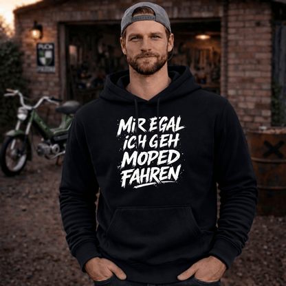Hoodie Softstyle®. Mir egal, ich geh Moped fahren.