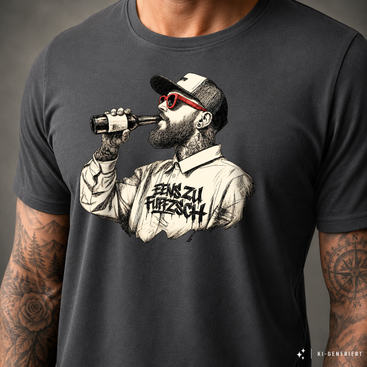 T-Shirt. Benzin im Blut.