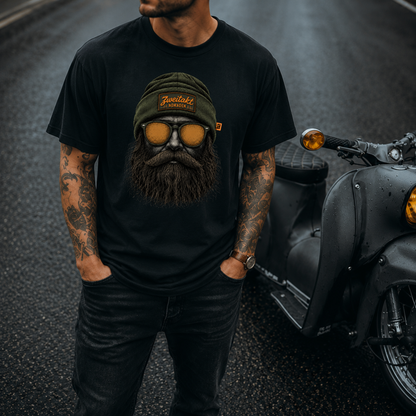 T-Shirt. Zweitakt Nomaden – Der Jäger.