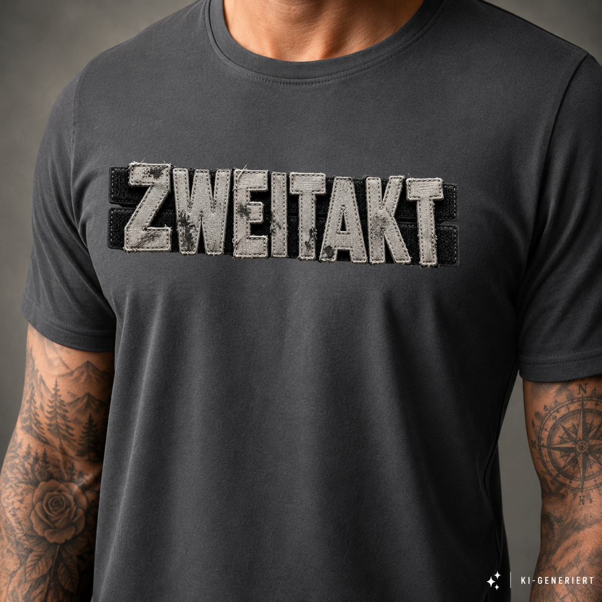 T-Shirt. Zweitakt Patch.
