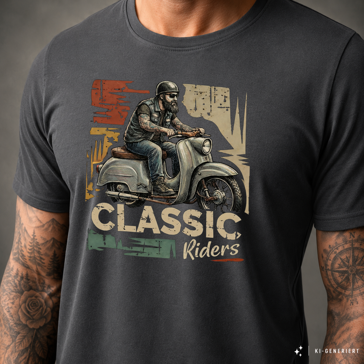 T-Shirt. Classic Riders.