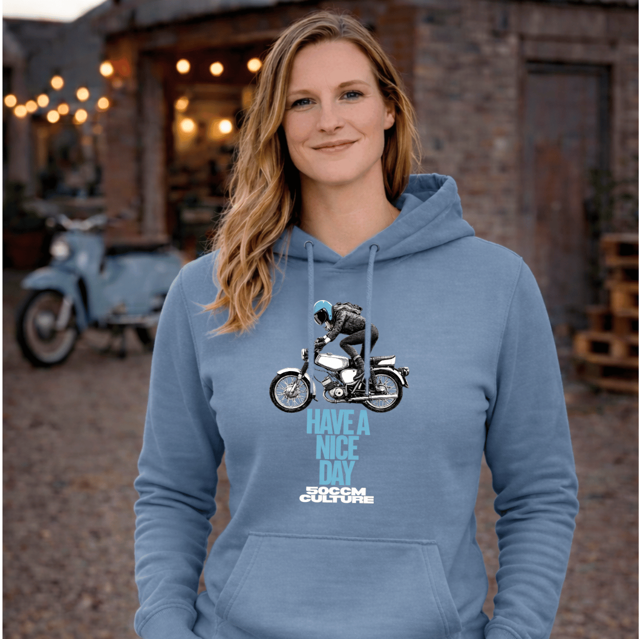 Mädels Hoodie Softstyle®. Have a Nice Day.