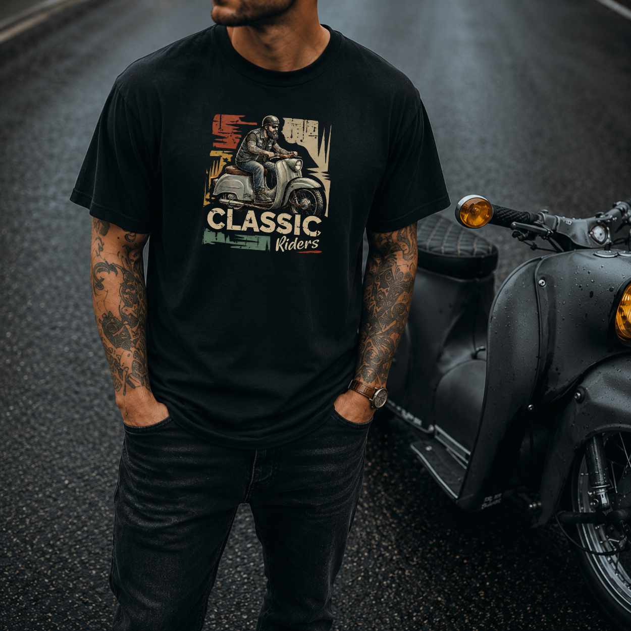 T-Shirt. Classic Riders.