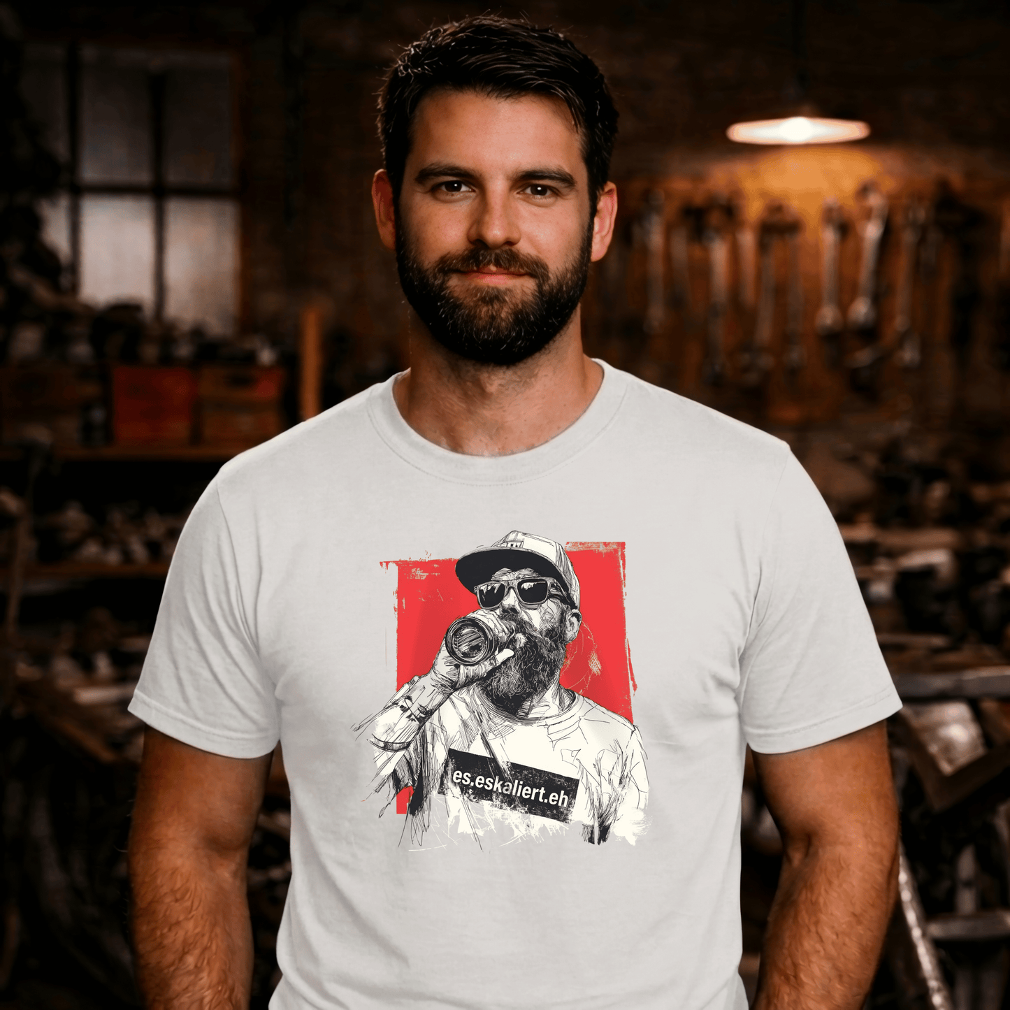 T-Shirt. Es eskaliert eh.