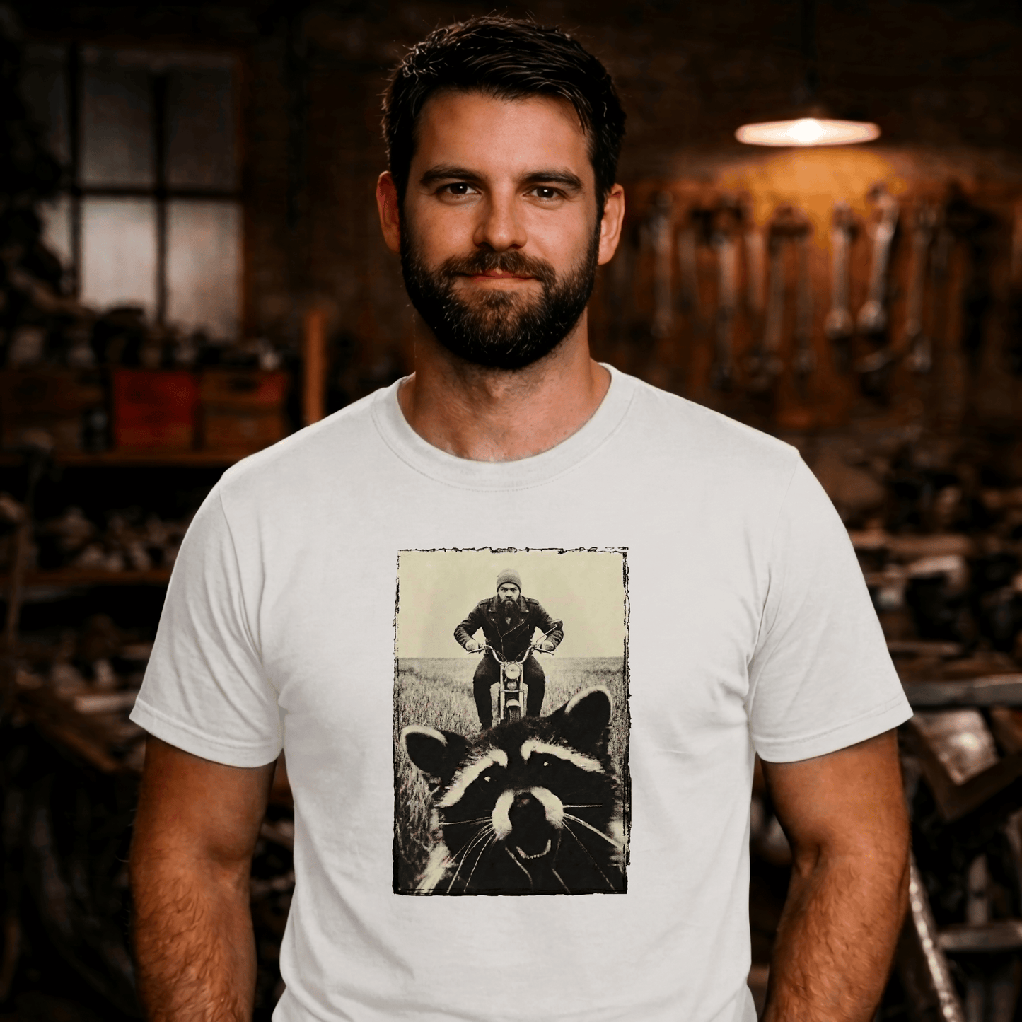 T-Shirt. Racoon.