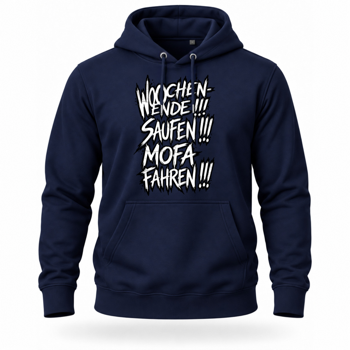 Hoodie Softstyle®. Wochenende. Saufen. Mofa fahren.