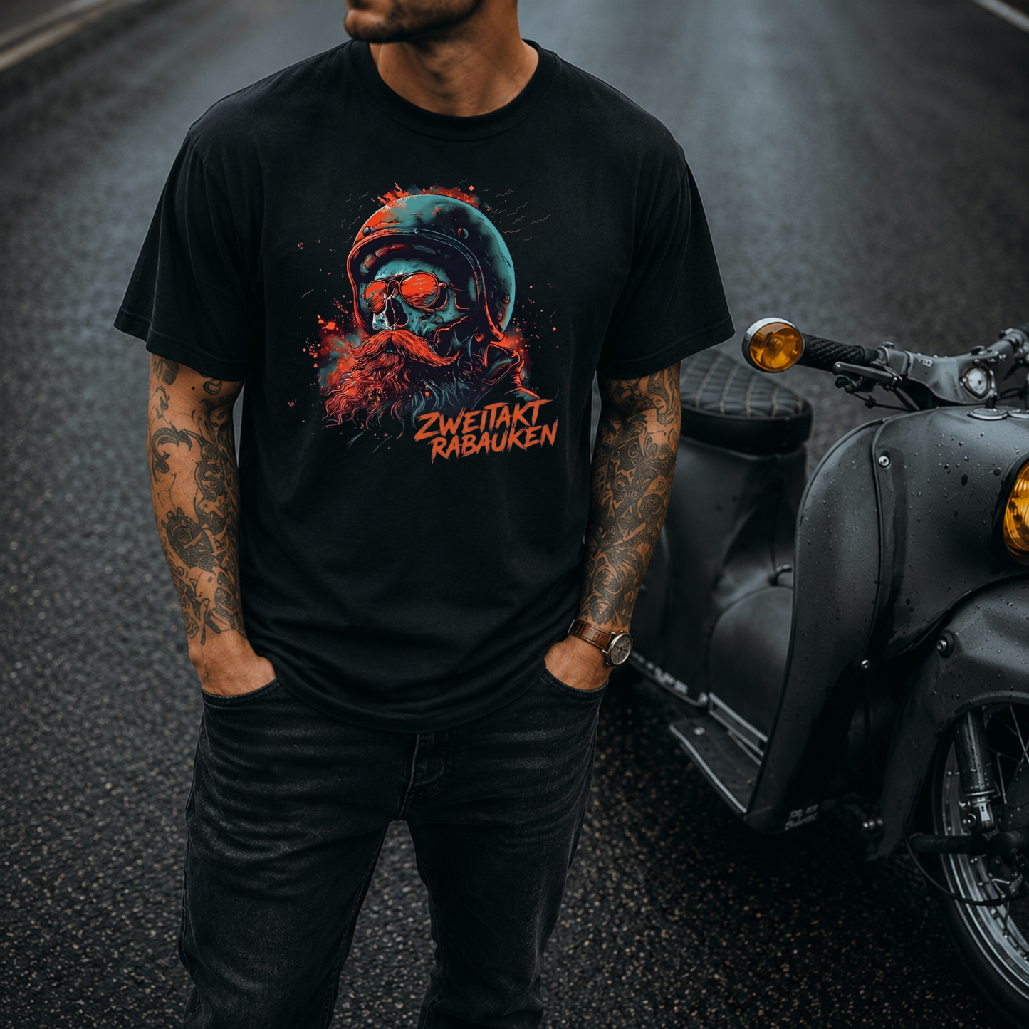 T-Shirt. Zweitakt Rabauken.