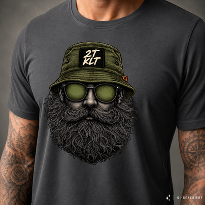 T-Shirt. Zweitakt Nomaden – Der Angler.