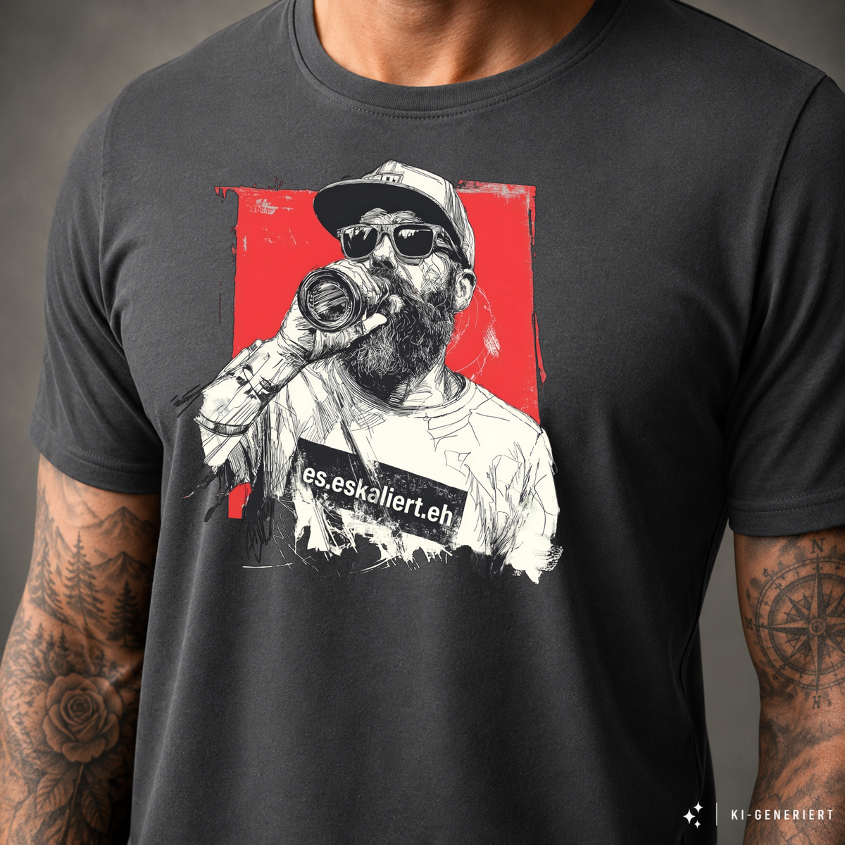 T-Shirt. Generation Zweitakt - Es eskaliert eh.