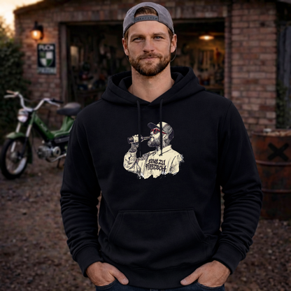 Hoodie Softstyle®. Benzin im Blut.