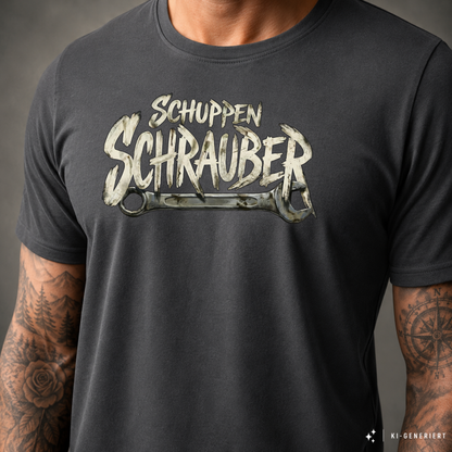 T-Shirt. Schuppen Schrauber.