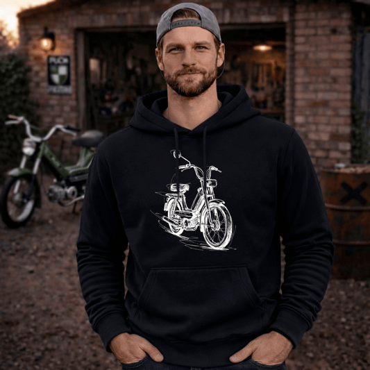 Hoodie Softstyle®. Classic Moped Line.