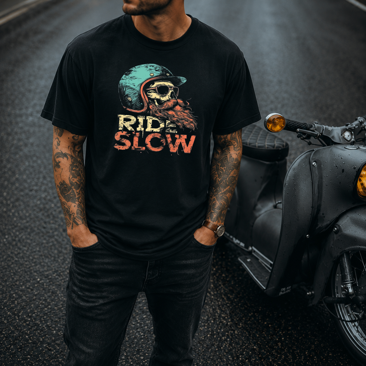 T-Shirt. Ride Slow.