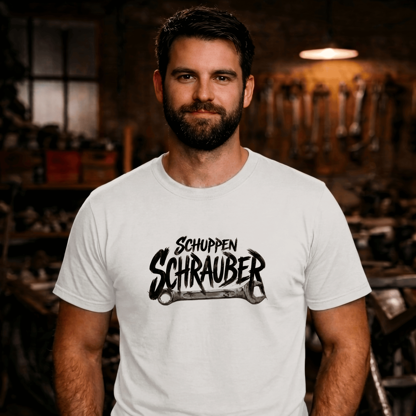T-Shirt. Schuppen Schrauber.