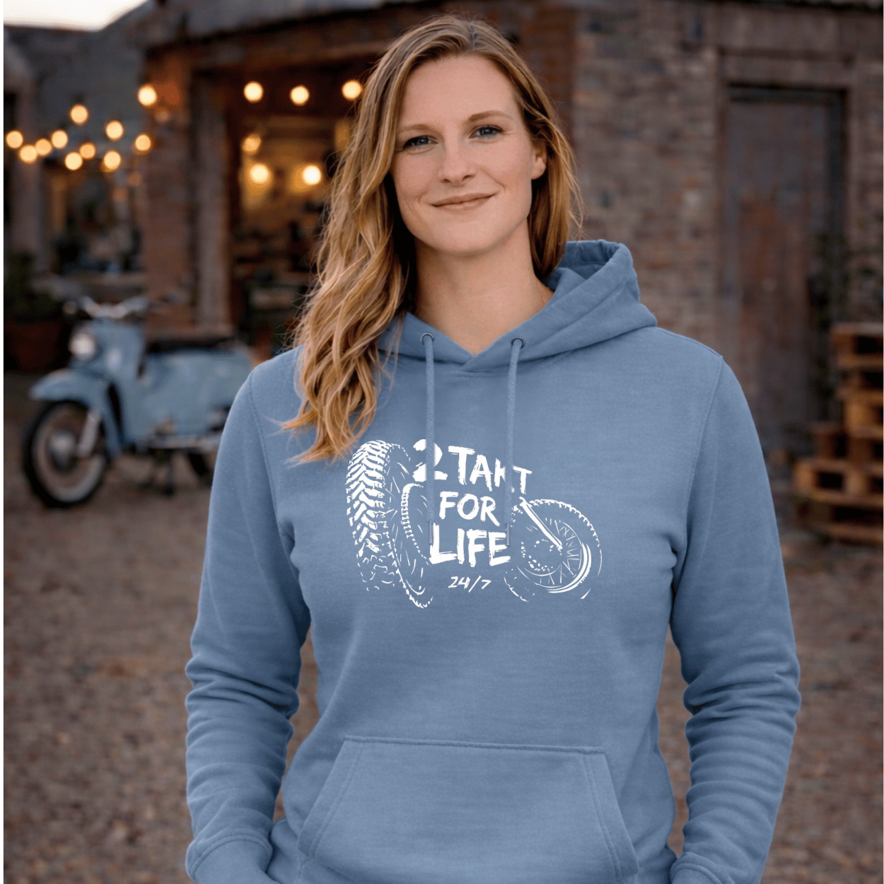 Mädels Hoodie Softstyle®. 2 Takt for Life.