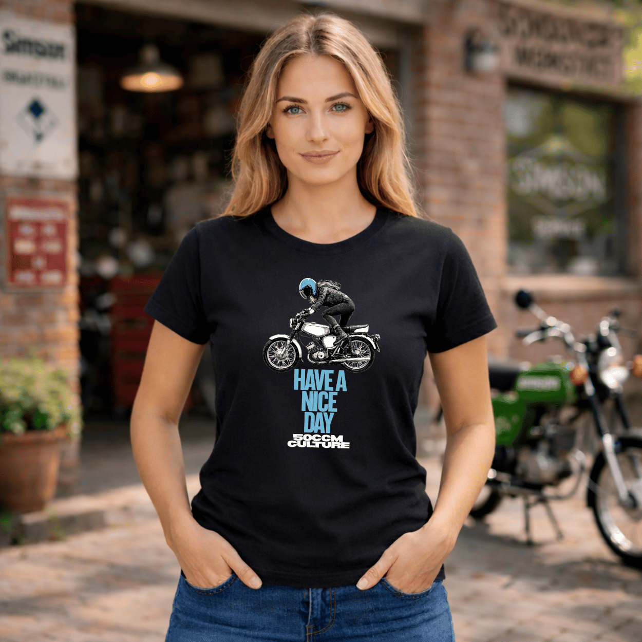 Mädels T-Shirt. Have a Nice Day.