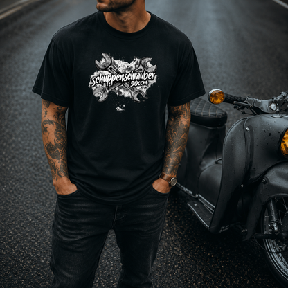 T-Shirt. Schuppenschrauber 50ccm.