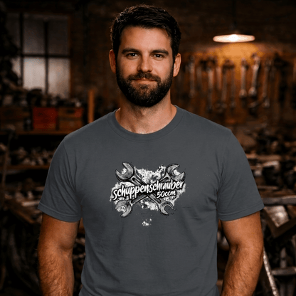 T-Shirt. Schuppenschrauber 50ccm.