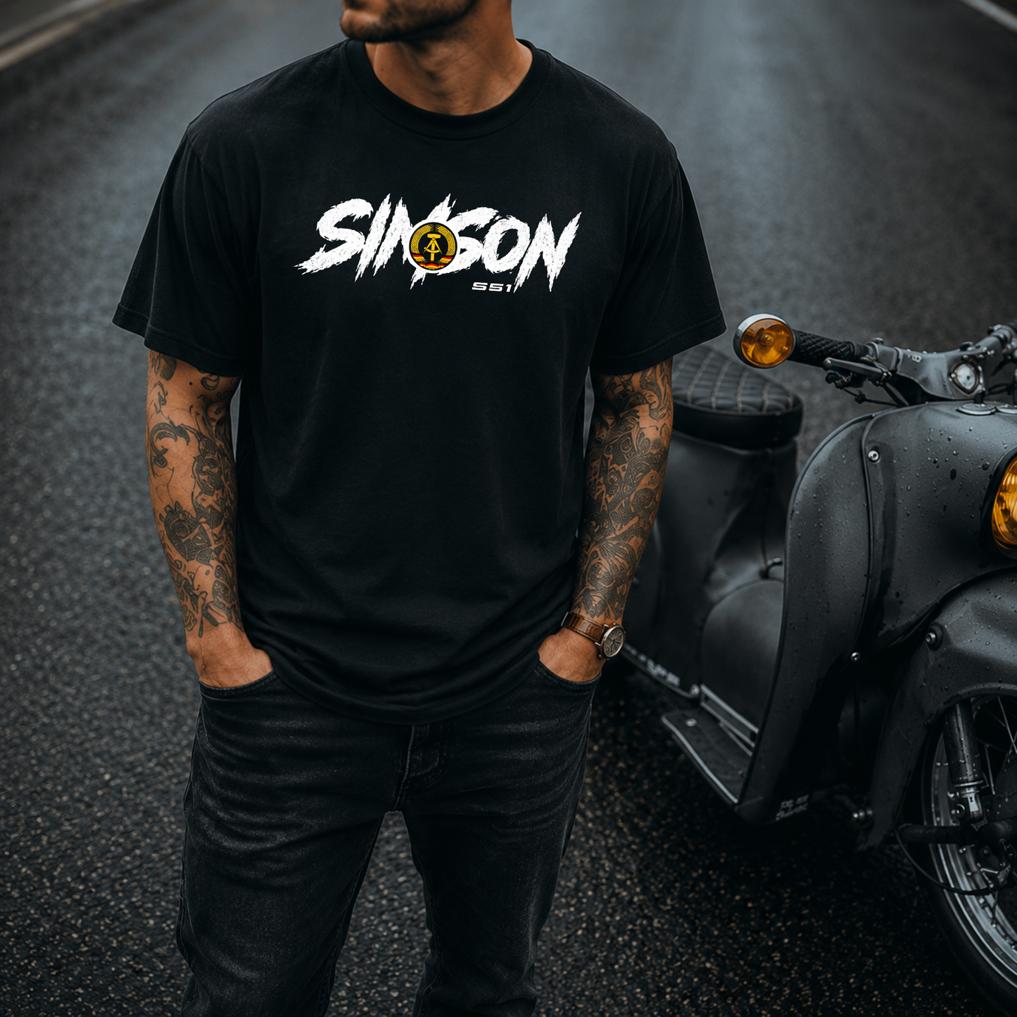T-Shirt. Simson S51 DDR.