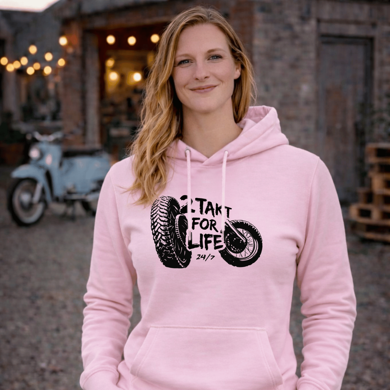 Mädels Hoodie Softstyle®. 2 Takt for Life.