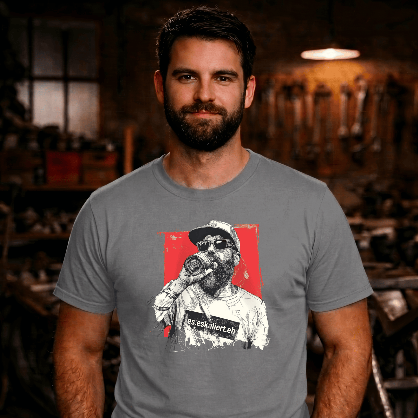 T-Shirt. Es eskaliert eh.