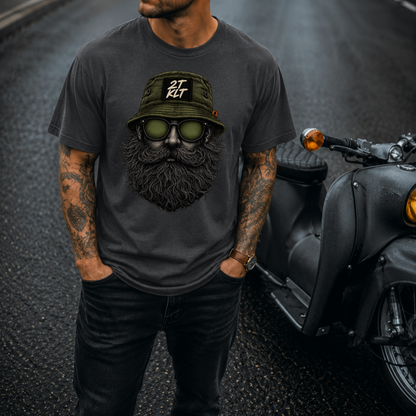 T-Shirt. Zweitakt Nomaden – Der Angler.