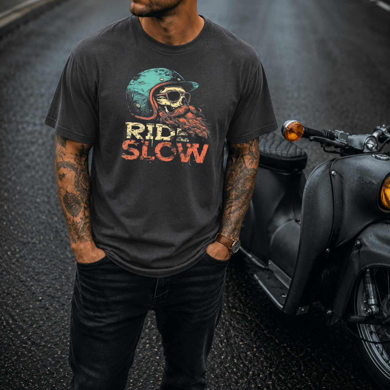 T-Shirt. Ride Slow.