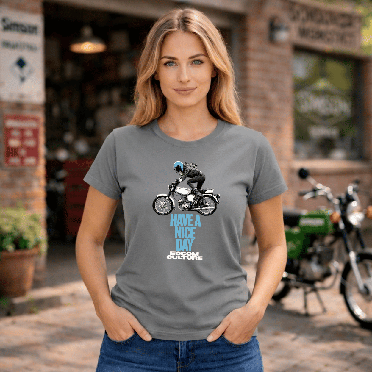 Mädels T-Shirt. Have a Nice Day.