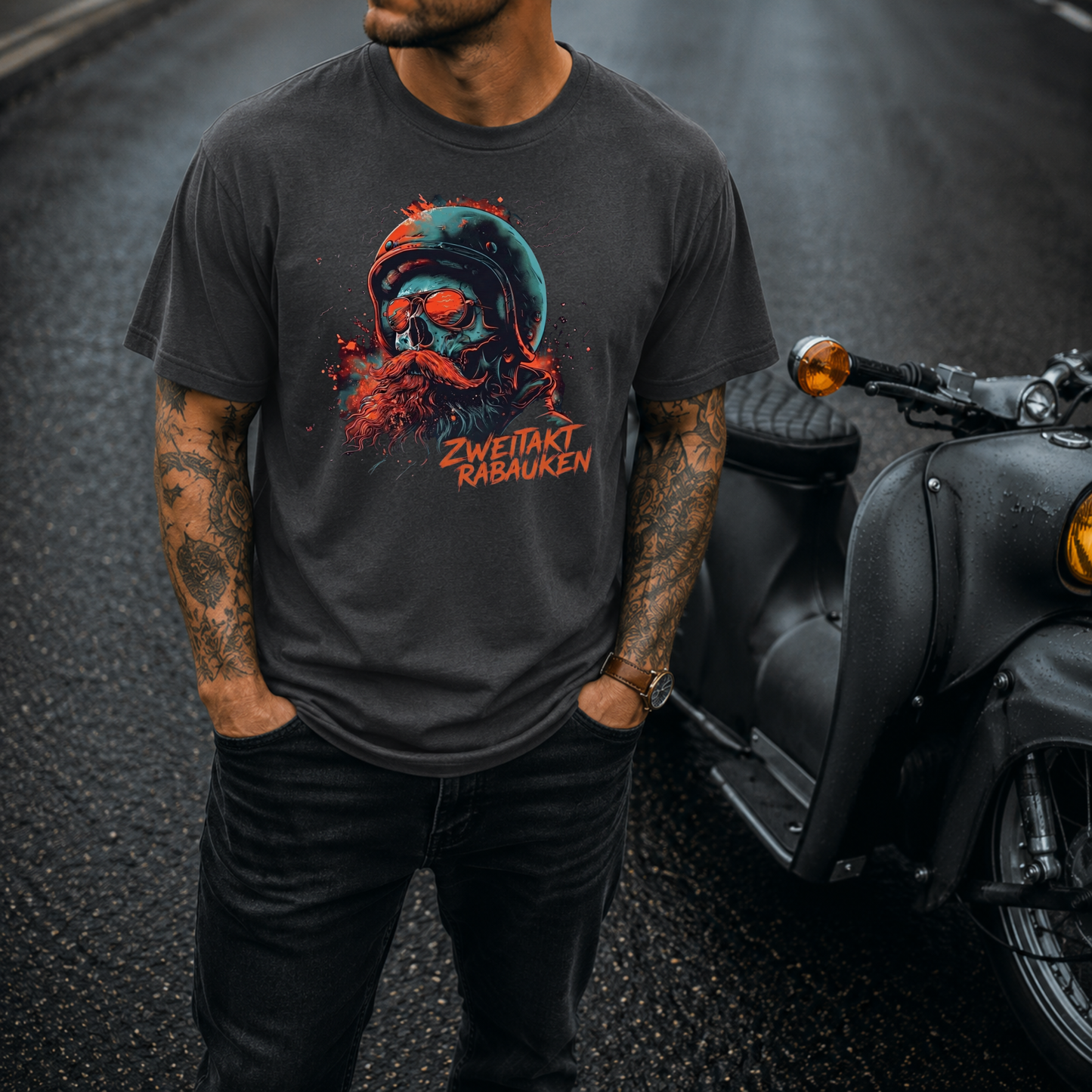 T-Shirt. Zweitakt Rabauken.