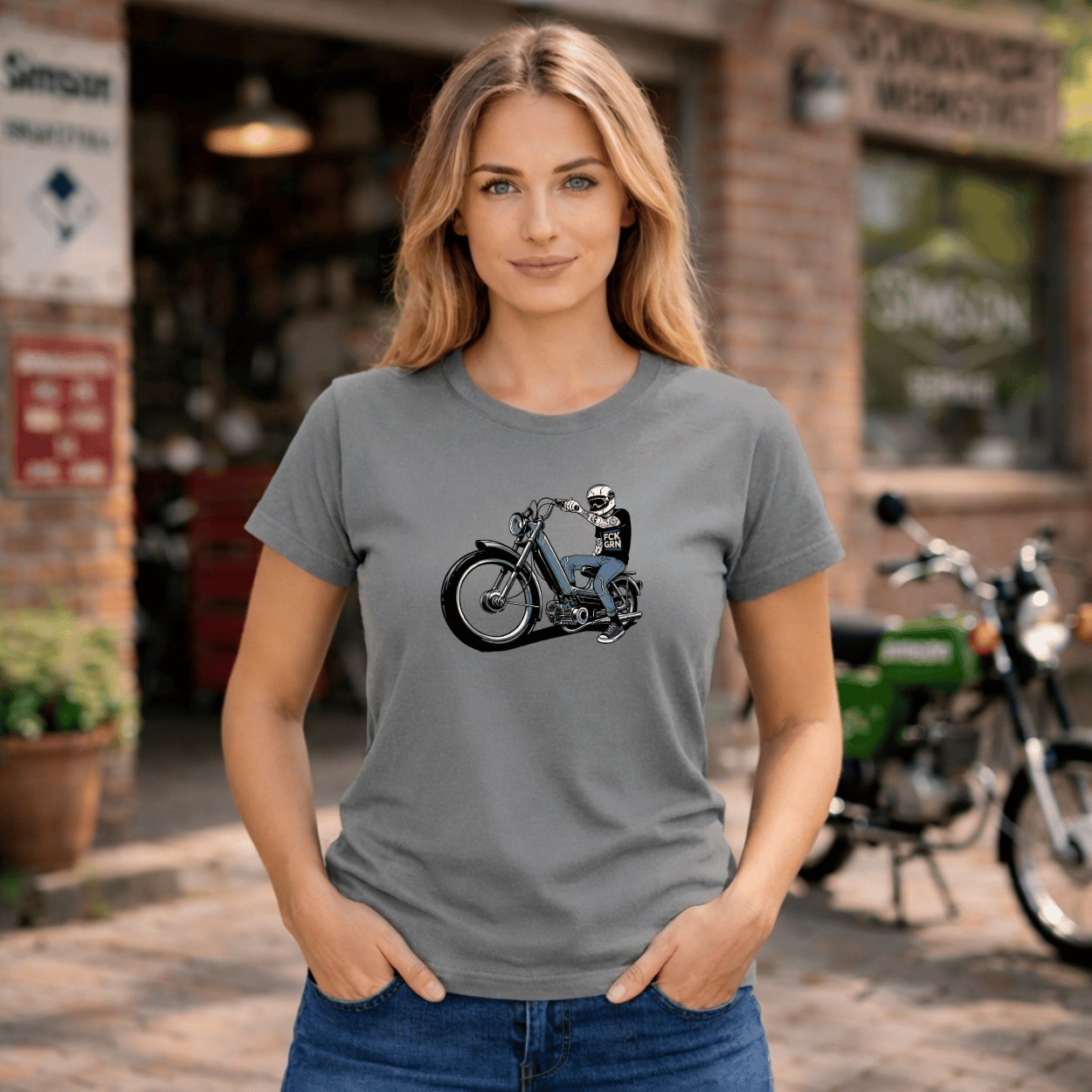 Mädels T-Shirt. Low Rider.