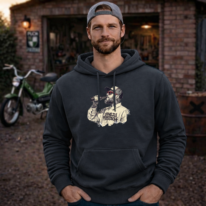 Hoodie Softstyle®. Benzin im Blut.