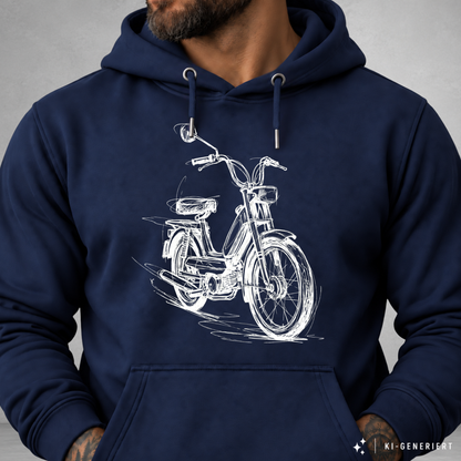 Hoodie Softstyle®. Classic Moped Line.