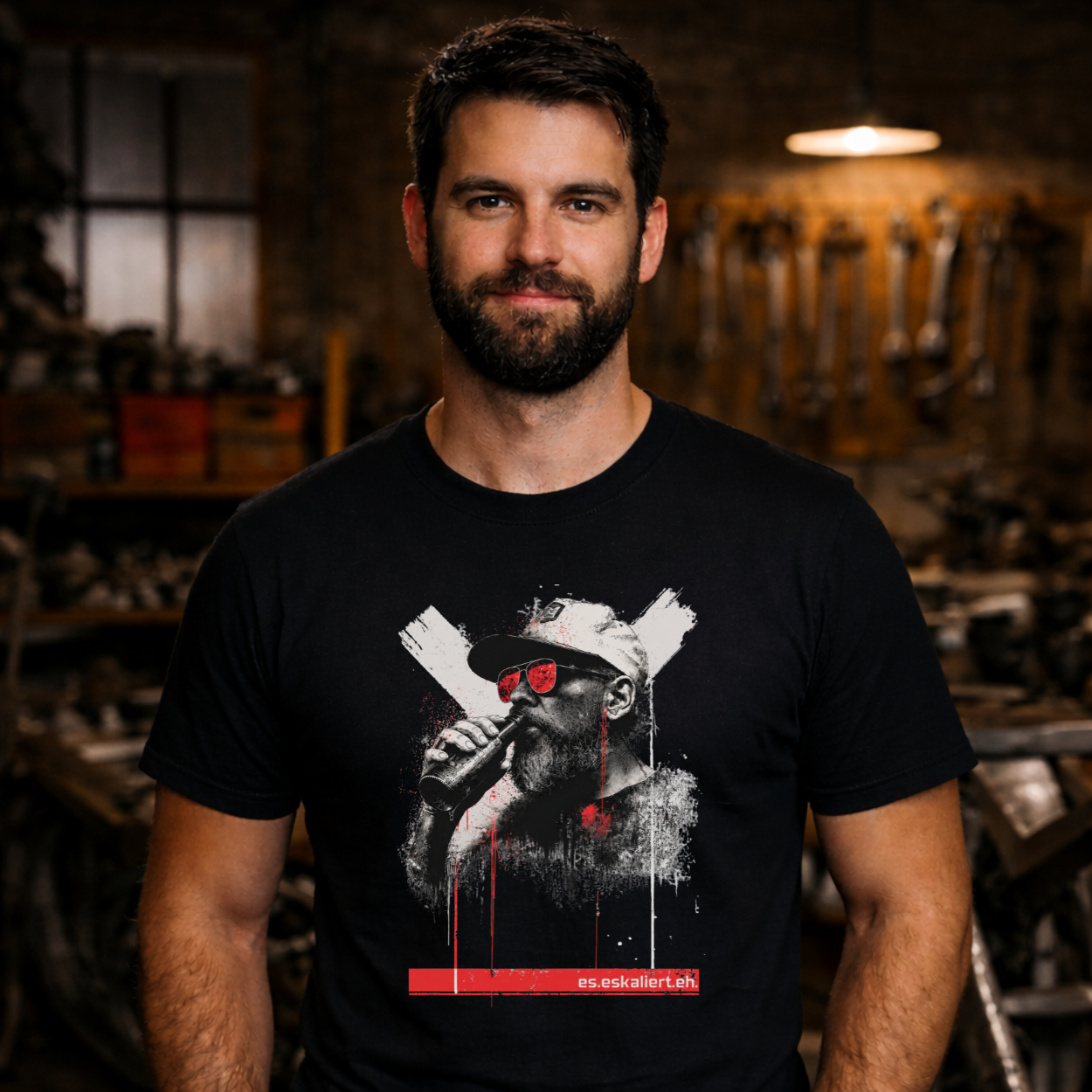 T-Shirt. Generation Zweitakt - Feierabendbier.