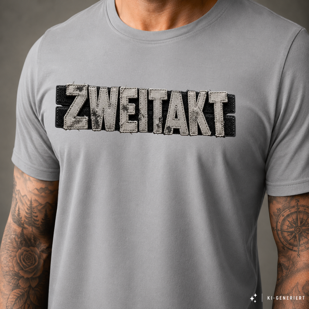 T-Shirt. Zweitakt Patch.