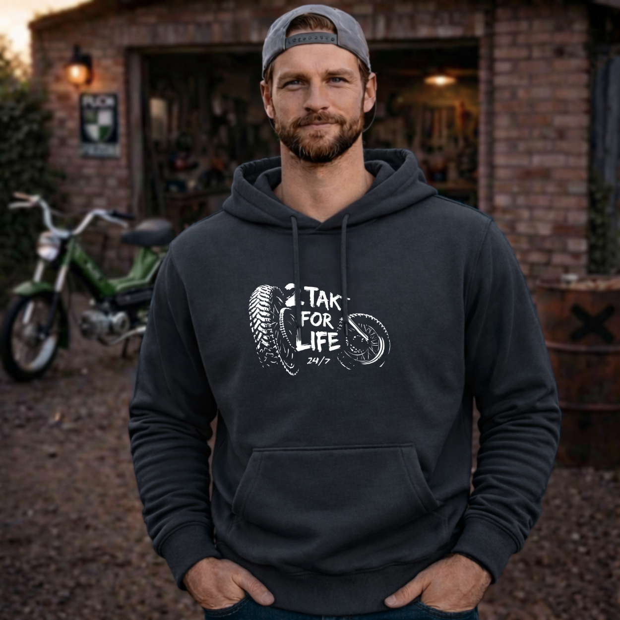 Hoodie Softstyle®. 2 Takt for Life.
