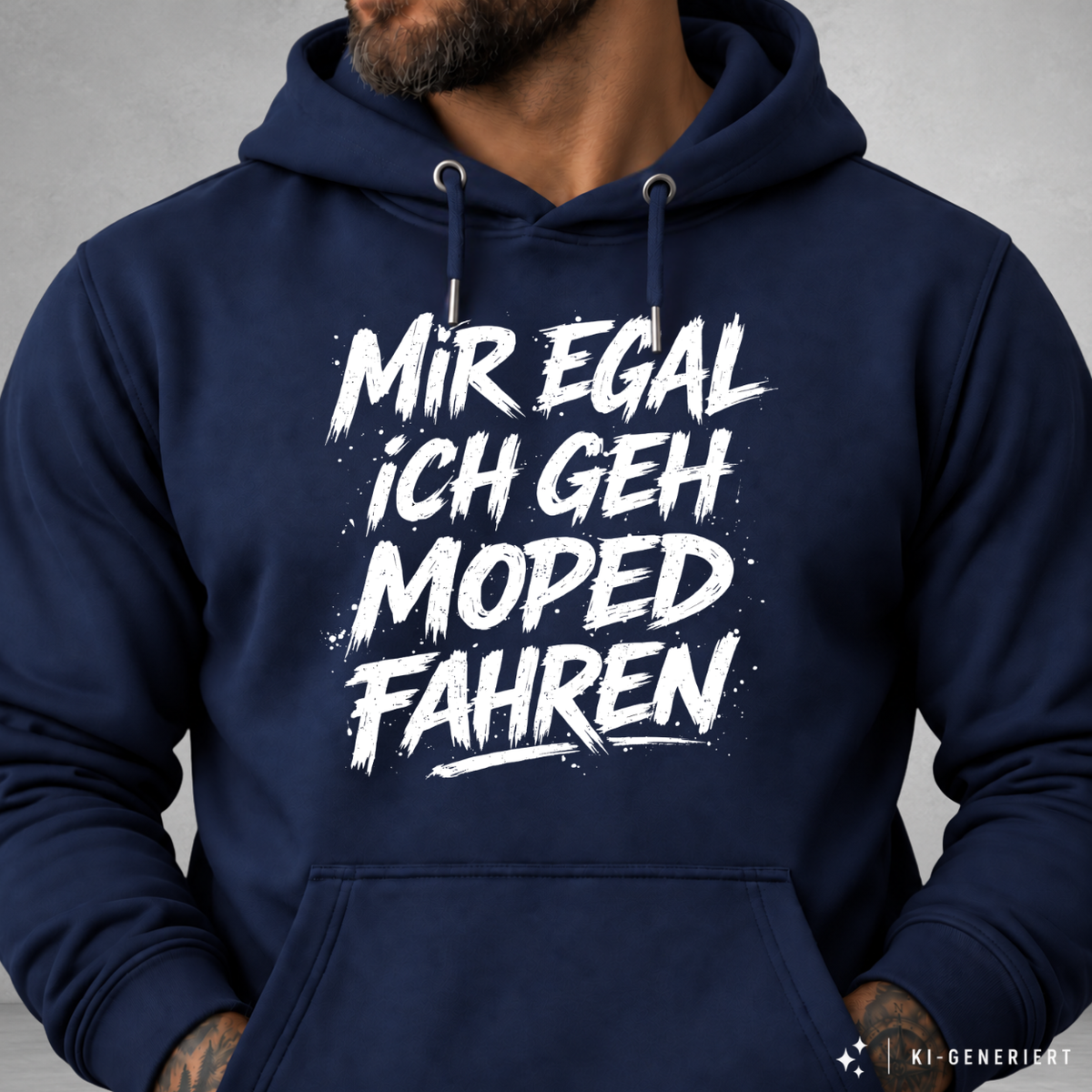 Hoodie Softstyle®. Mir egal, ich geh Moped fahren.
