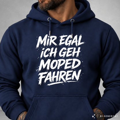 Hoodie Softstyle®. Mir egal, ich geh Moped fahren.