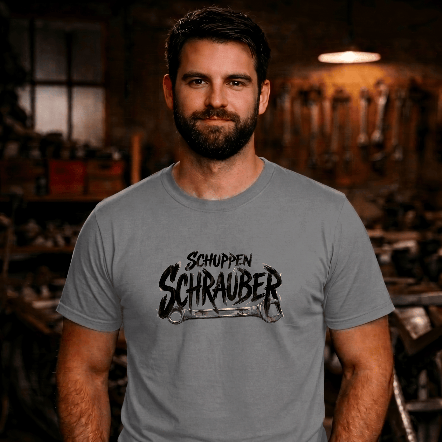 T-Shirt. Schuppen Schrauber.