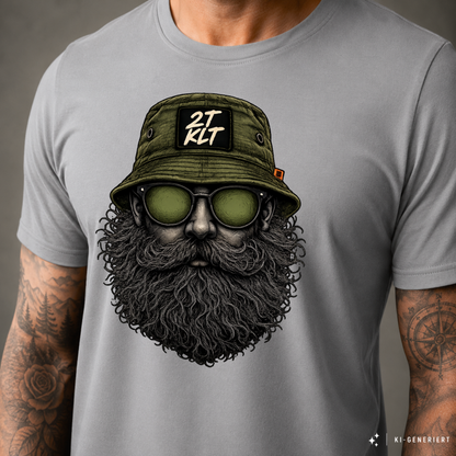 T-Shirt. Zweitakt Nomaden – Der Angler.