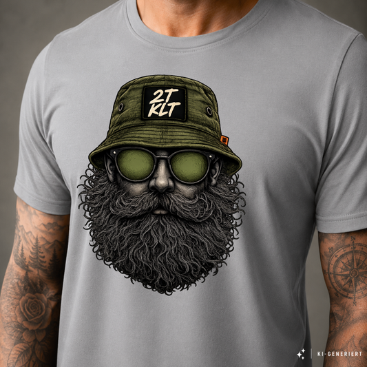 T-Shirt. Zweitakt Nomaden – Der Angler.