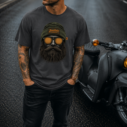 T-Shirt. Zweitakt Nomaden – Der Jäger.