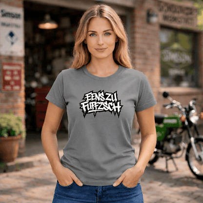 Mädels T-Shirt. Eenszufuffzsch.