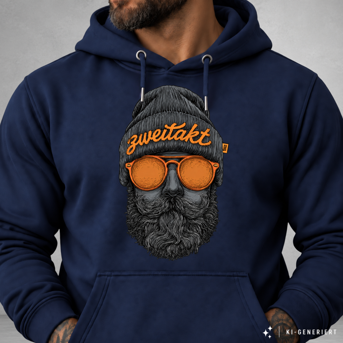 Hoodie Softstyle®. Zweitakt Nomaden – Der Vagabund.