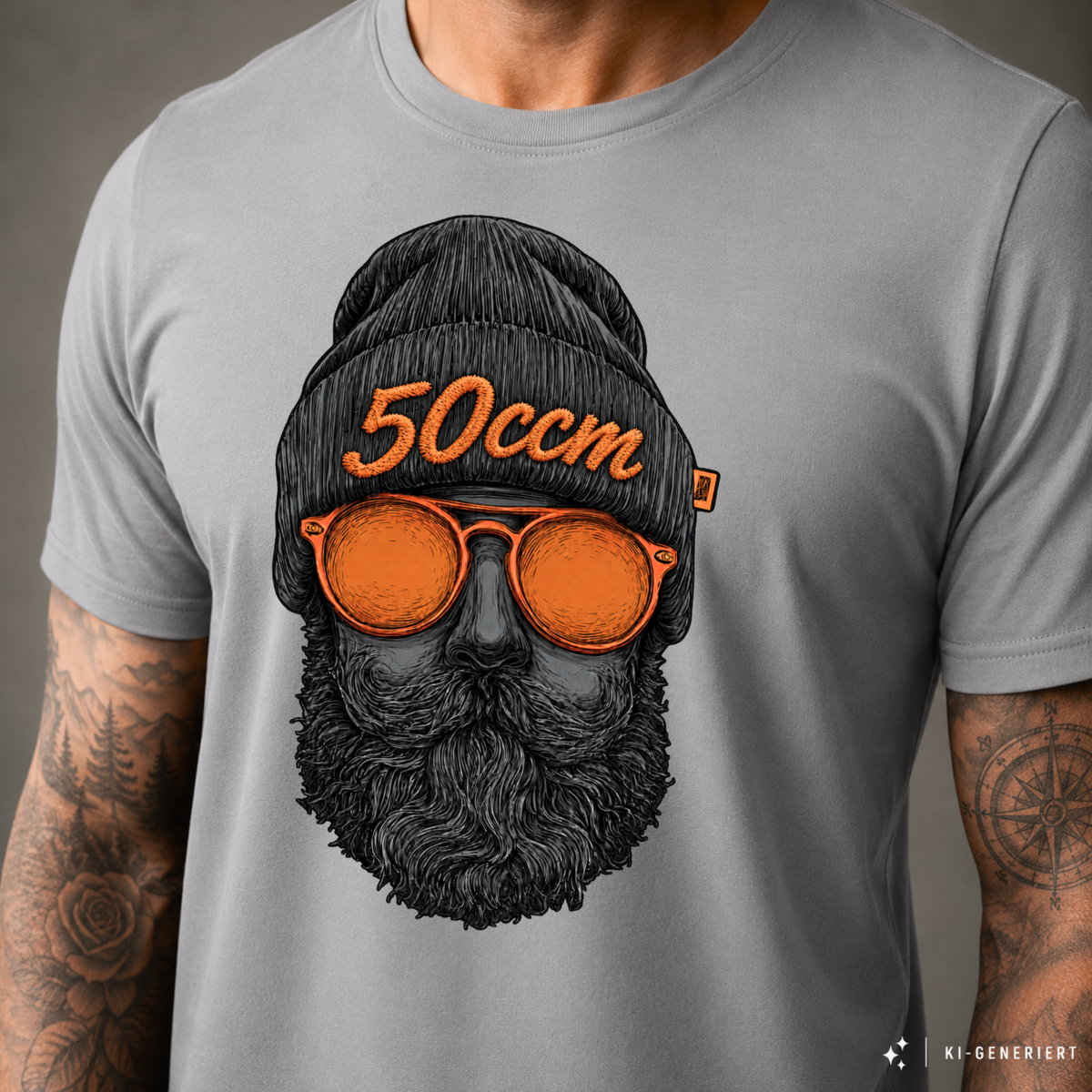 T-Shirt. Zweitakt Nomaden – Der Vagabund 50ccm.